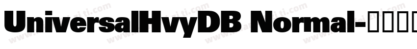 UniversalHvyDB Normal字体转换
